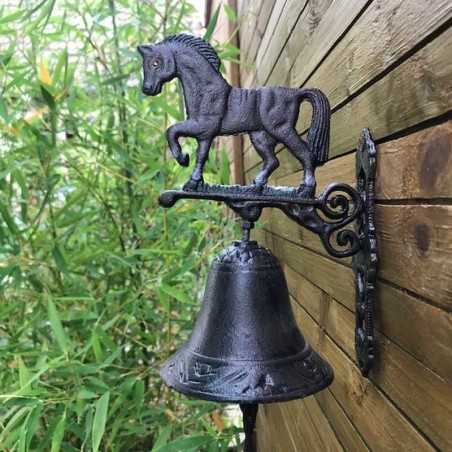 campana da porta in ghisa a forma di cavallo