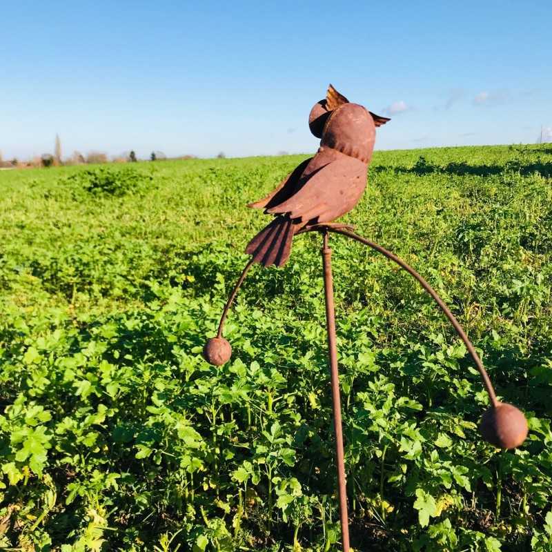 Pic décoratif de jardin, balancier en fer chouette 20,90 € LEZARD DU JARDIN