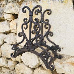 Porta Tubo da Muro in Ghisa Marrone Altezza 30 cm