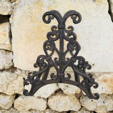 Porta Tubo da Muro in Ghisa Marrone Altezza 30 cm