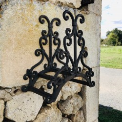 Porta Tubo da Muro in Ghisa Marrone Altezza 30 cm