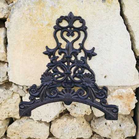 Porta Tubo da Muro in Ghisa Marrone Altezza 31 cm