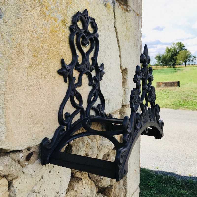 Porta Tubo da Muro in Ghisa Marrone Altezza 31 cm