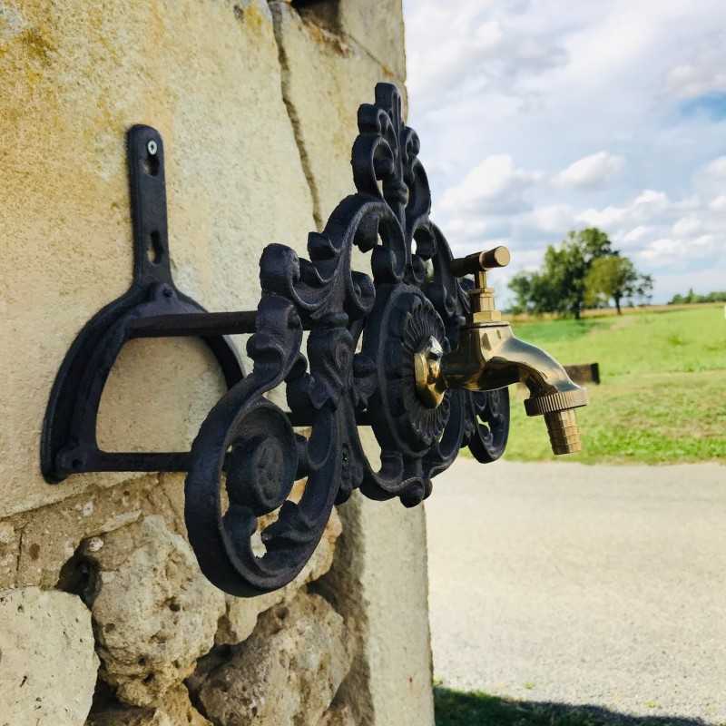 Porta Tubo con Rubinetto in Ottone