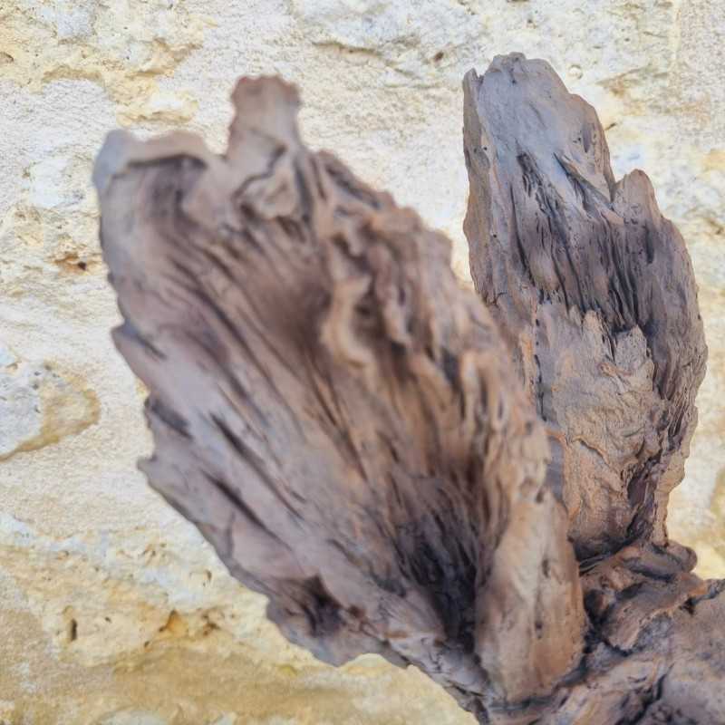 Coniglio in resina effetto legno