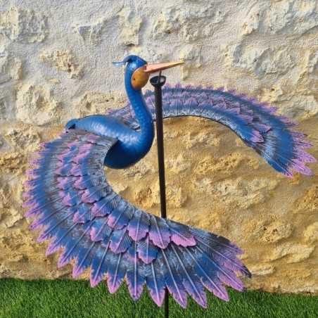 Bilanciere grande uccello viola