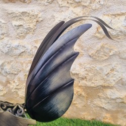 Gallo in ferro disponibile in due misure, colori oro, nero e rosso