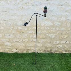 mobile da giardino per uccelli vista posteriore