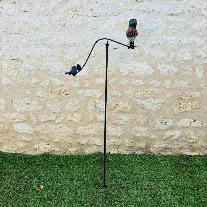 mobile da giardino per uccelli vista posteriore