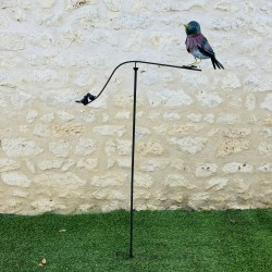 Mobile da giardino uccello colorato in metallo H133