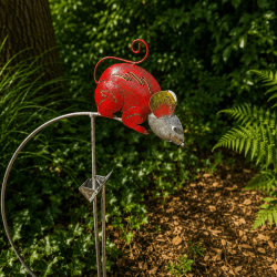 Mobile balancier souris rouge en métal – Hauteur 145 cm