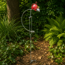 Mobile balancier souris rouge en métal – Hauteur 145 cm